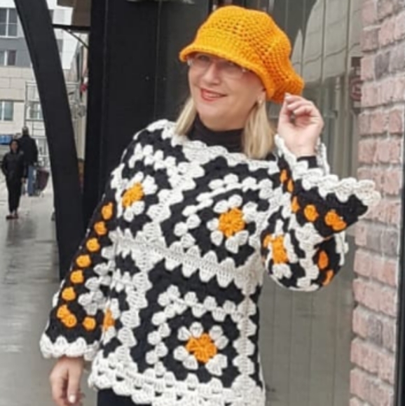 Brim hat handmade crochet - Picture 2 of 5